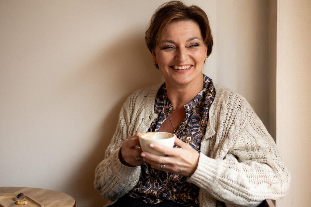 gab aan de koffie klein